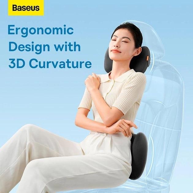 Подушка BASEUS ComfortRide Series Car Headrest Black (C20036400111-00) - фото 11 Подушка BASEUS ComfortRide Series Car Headrest Black (C20036400111-00) - фото 11