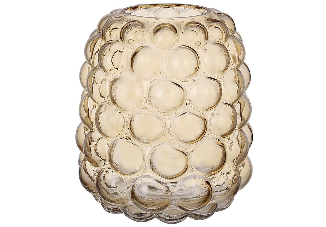 Ваза стеклянная BonaDi Bauble 20 см Амбер (591-358)