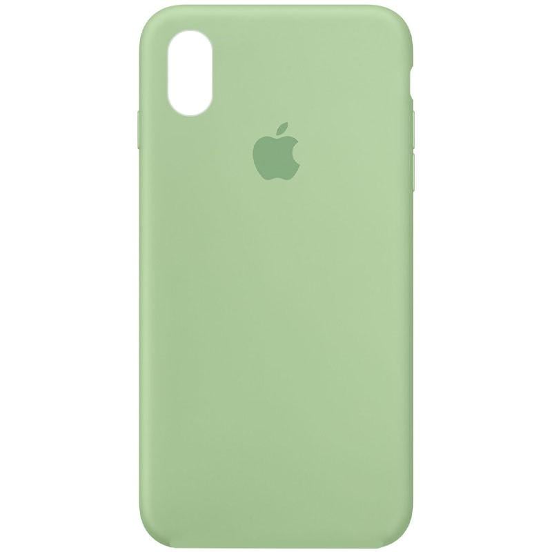 Протиударний чохол Silicone Case Full Protective AA для Apple iPhone XS Max 6.5" Зелений/Pistachio