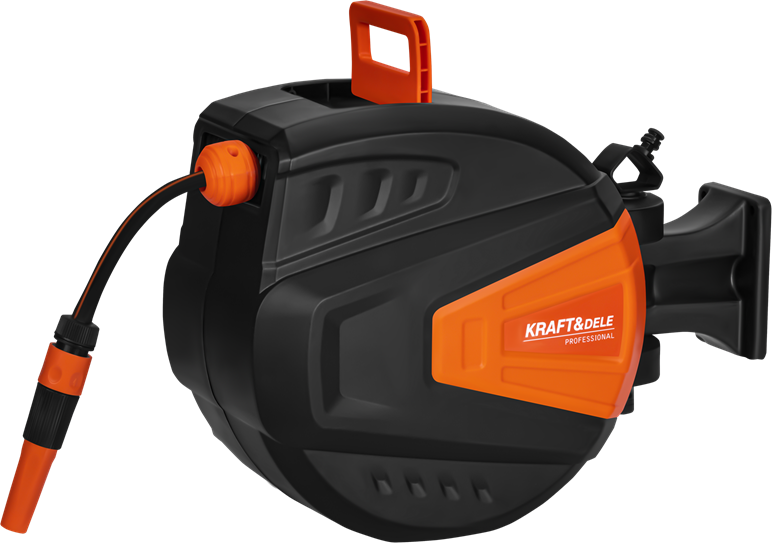 Шланг садовый на автоматической катушке Kraft&Dele KD2151 15 м/1,5 м (KD2151)