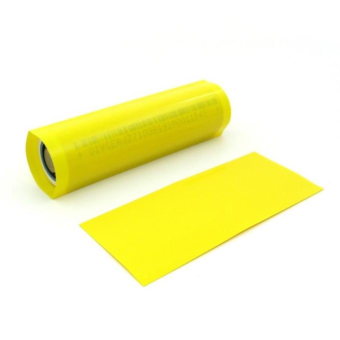 Набор термоусадочных трубок для аккумуляторов 18650 29,5 мм x 72 мм 10 шт. Желтый (ART-14150)