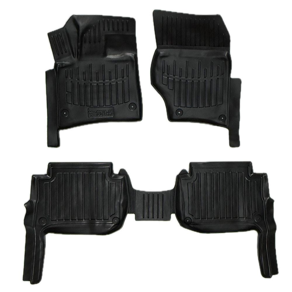 Коврики в салон SOVA-PL для Audi Q7 4L 2005-2015 резиновые 5 шт. Черный (28800477)