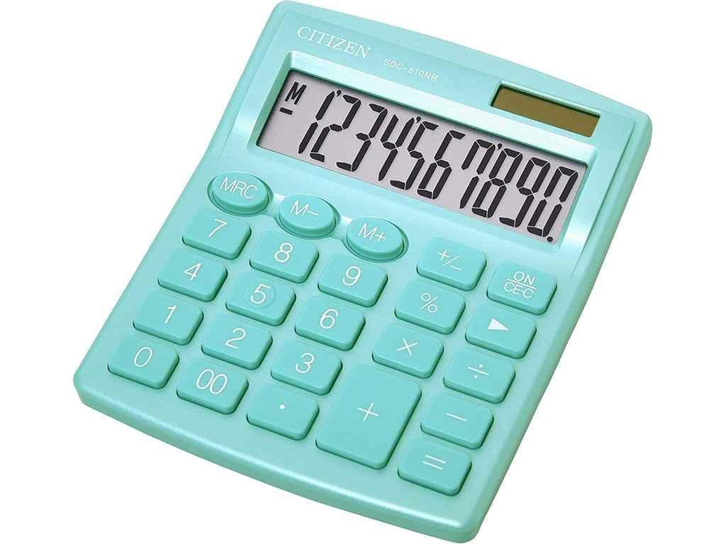 Калькулятор Citizen SDC-810NRGNE-green 10 разрядов (960499)