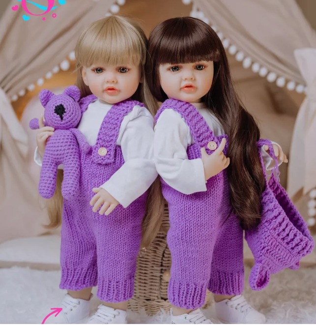 Кукла Reborn Катюша винил-силиконовая с соской/бутылочкой/игрушкой 55 см (1532541239) - фото 9 Кукла Reborn Катюша винил-силиконовая с соской/бутылочкой/игрушкой 55 см (1532541239) - фото 9