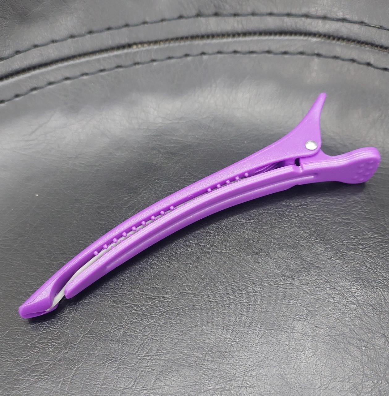 Зажим-Уточка с резинкой для волос ДенІС professional пластик 110 мм Сиреневый (1453071866) - фото 7 Зажим-Уточка с резинкой для волос ДенІС professional пластик 110 мм Сиреневый (1453071866) - фото 7