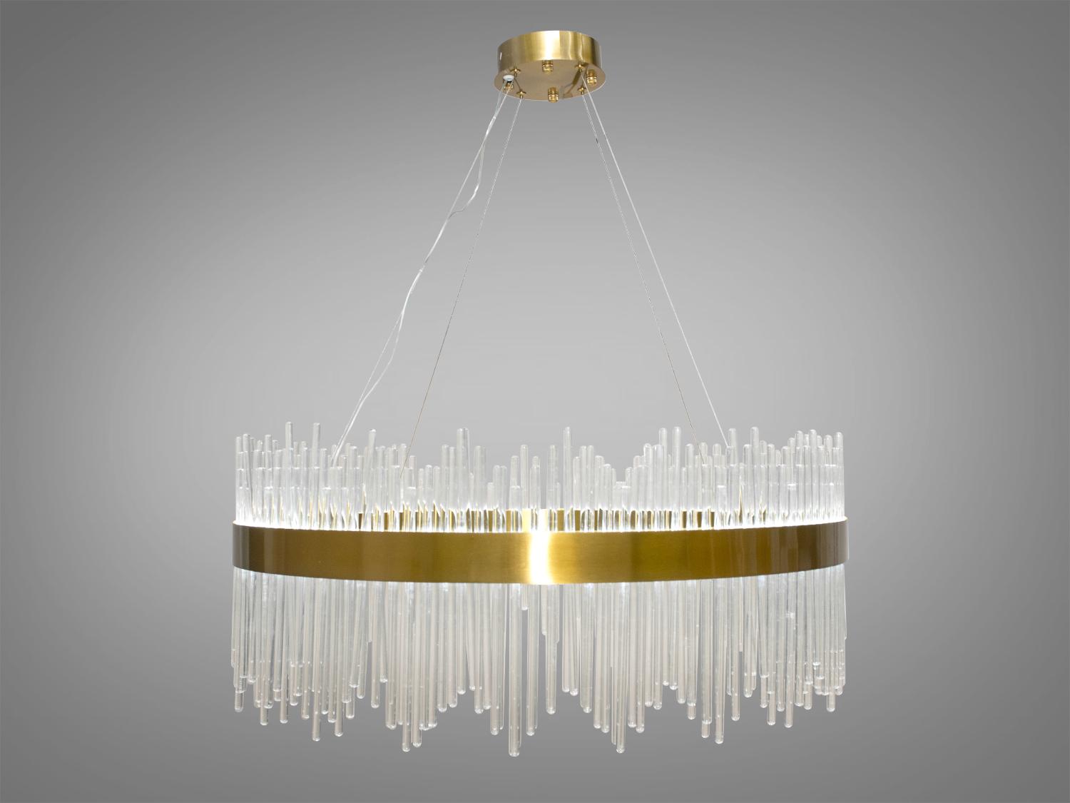 Люстра хрустальная светодиодная 44 Вт Золотой (Q802/800GD)