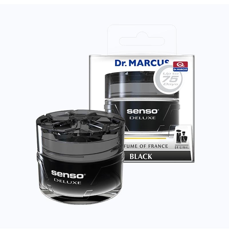 Ароматизатор Dr. Marcus Senso Deluxe Black банка с гелем под сиденье (029679)