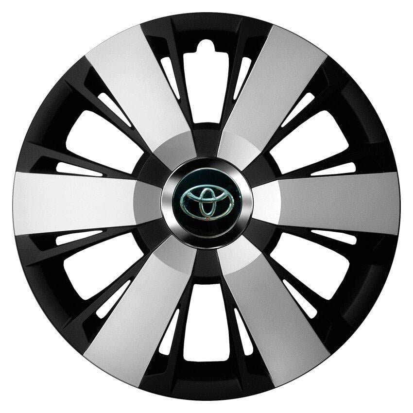 Комплект колпаков JAWOPLAST Sportivo Duo R16 для Toyota 4 шт. Silver/Black (28434740)