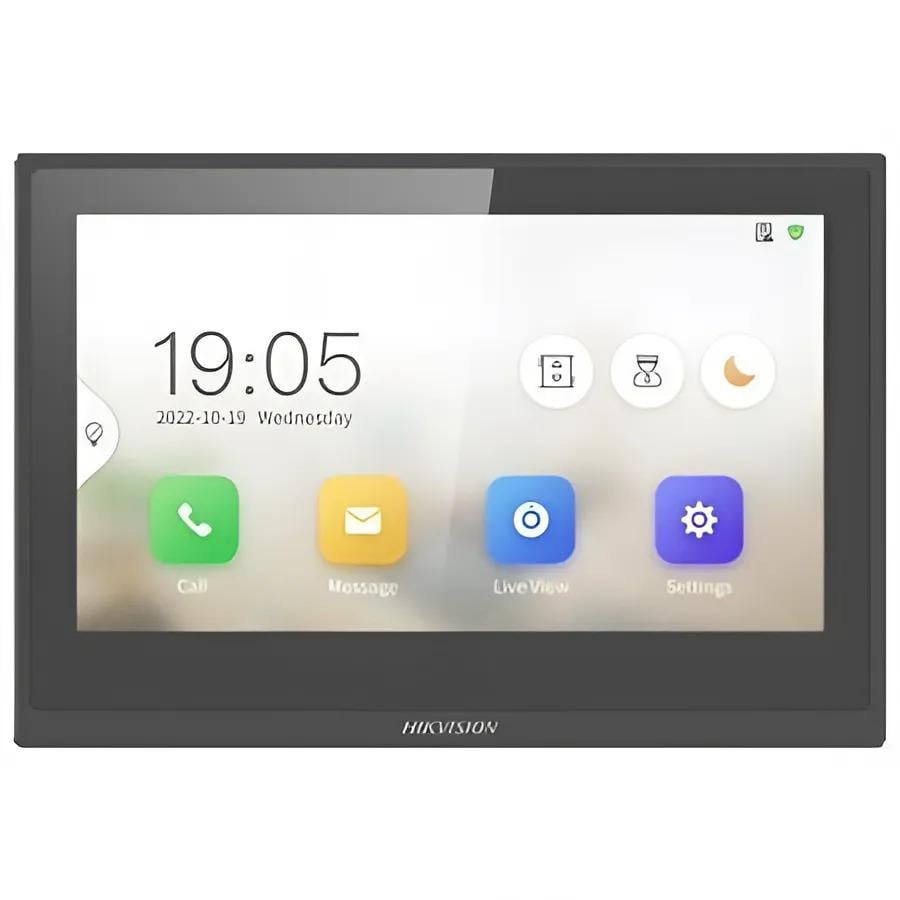 Видеодомофон сенсорный Hikvision 7" DS-KH6351-TE1 с поддержкой аудио микрофон/динамики 1024x600 (621440)