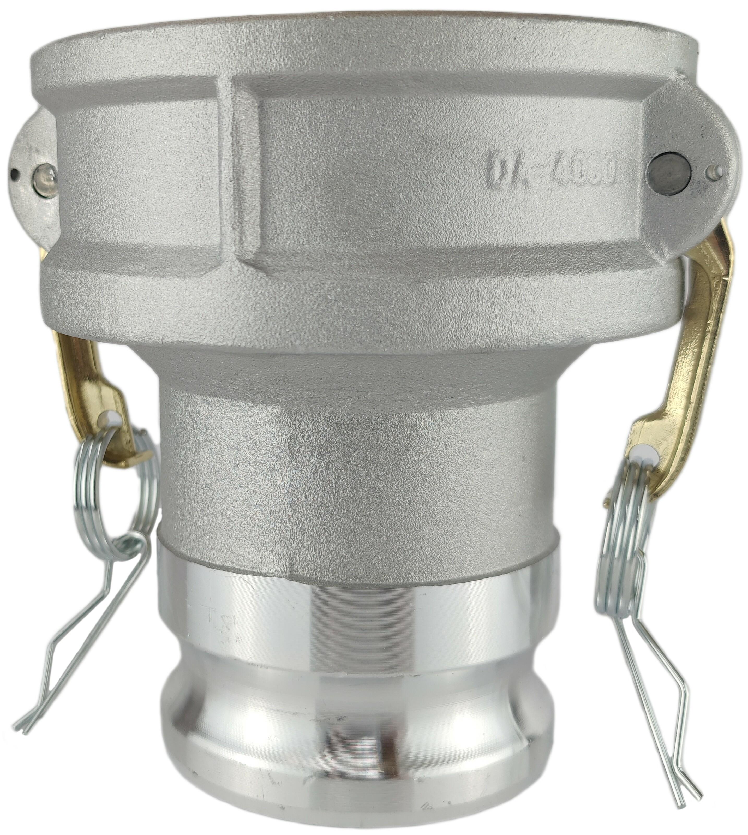 Адаптер camlock-AL DA4030 розетка 4" D400/camlock 100 ниппель 3" A300/camlock 75 (EE50324864)