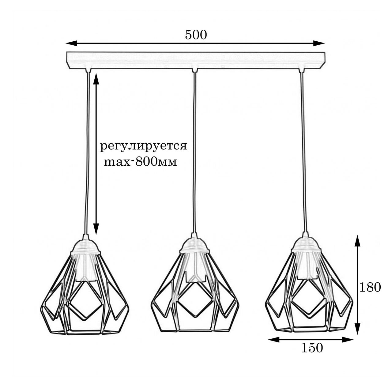 Светильник подвесной MSK ELECTRIC Milan в стиле лофт хром IP20 (NL 538-3 CR) - фото 4 Светильник подвесной MSK ELECTRIC Milan в стиле лофт хром IP20 (NL 538-3 CR) - фото 4