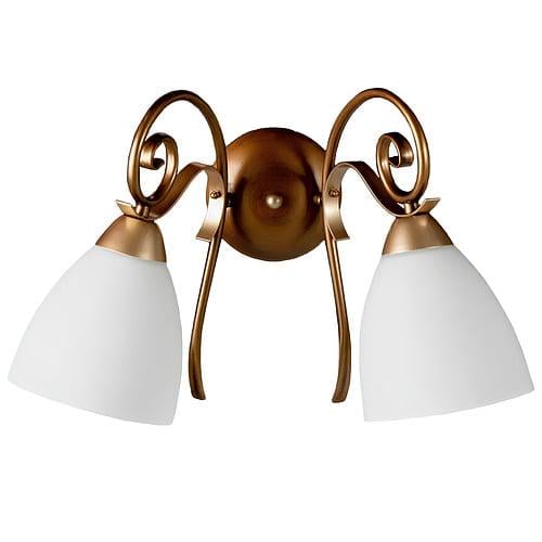 Бра Svet на два плафона под лампу Е27 Бронзово-белый (SH-2306/2W GBS+CDG) Бра Svet на два плафона под лампу Е27 Бронзово-белый (SH-2306/2W GBS+CDG)