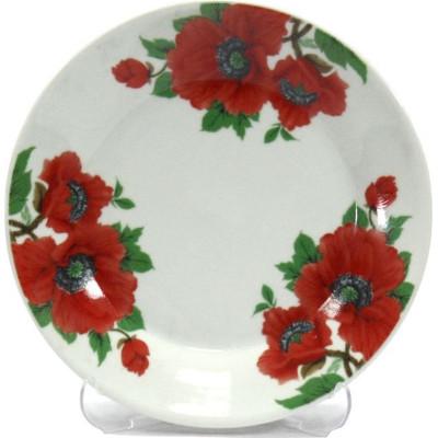 Тарелка мелкая Interos Маки 63302 8866/3110 18 см (ИТ-8866/3110)