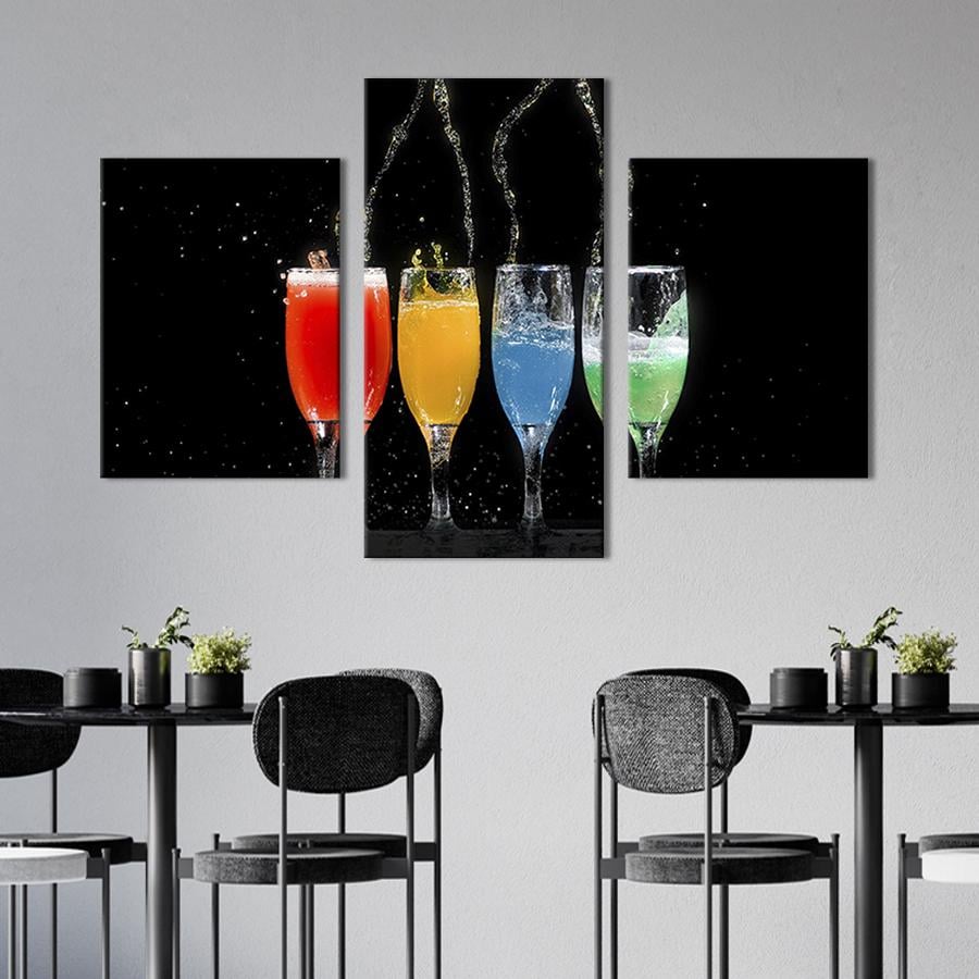 Картина для интерьера Хмельные коктейли 141x90 см (310-32)