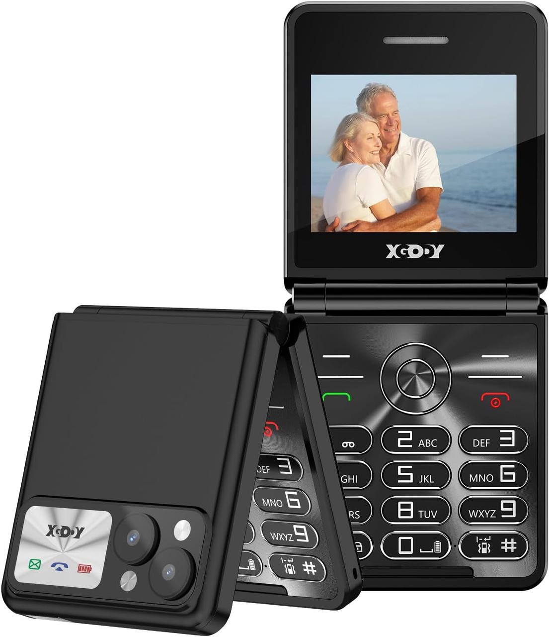 Телефон раскладной XGODY S200 с большими кнопками с экраном 2,4" и двумя SIM-картами (2634248964)