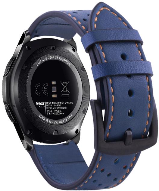 Ремешок кожаный Classico для Samsung Gear S3 Blue (16882)