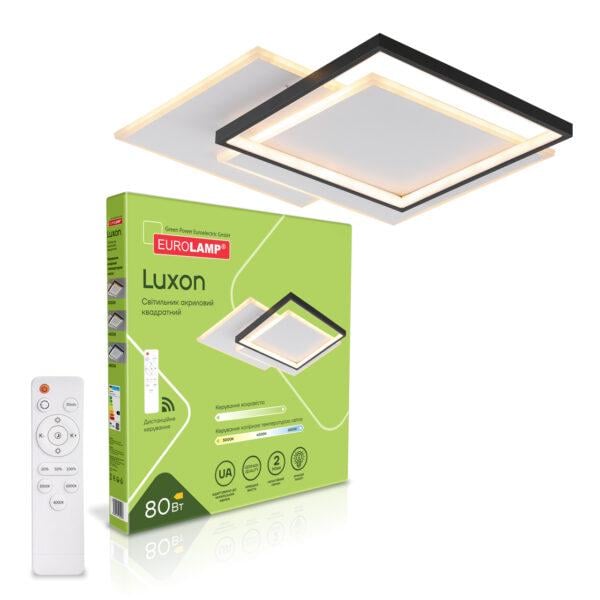 Светильник LED акриловый Eurolamp Luxon M2 квадратный 80W 3000-6500K (LED-ALS-80-M2)