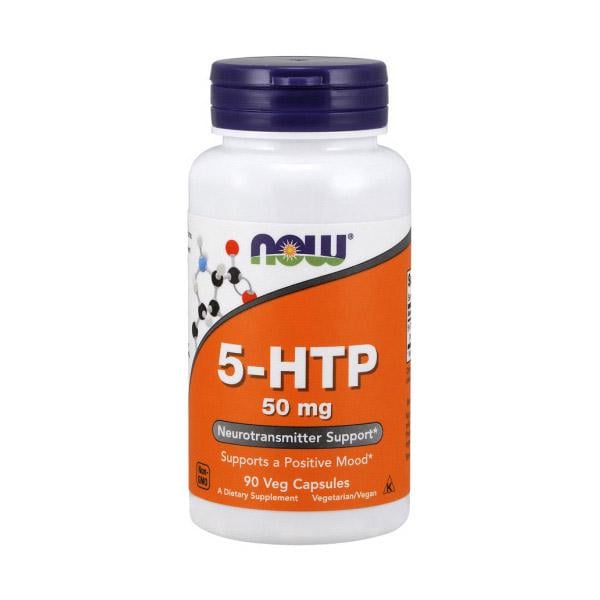 Гідрокситриптофан NOW 5-HTP 50 mg 90 вег. капс.