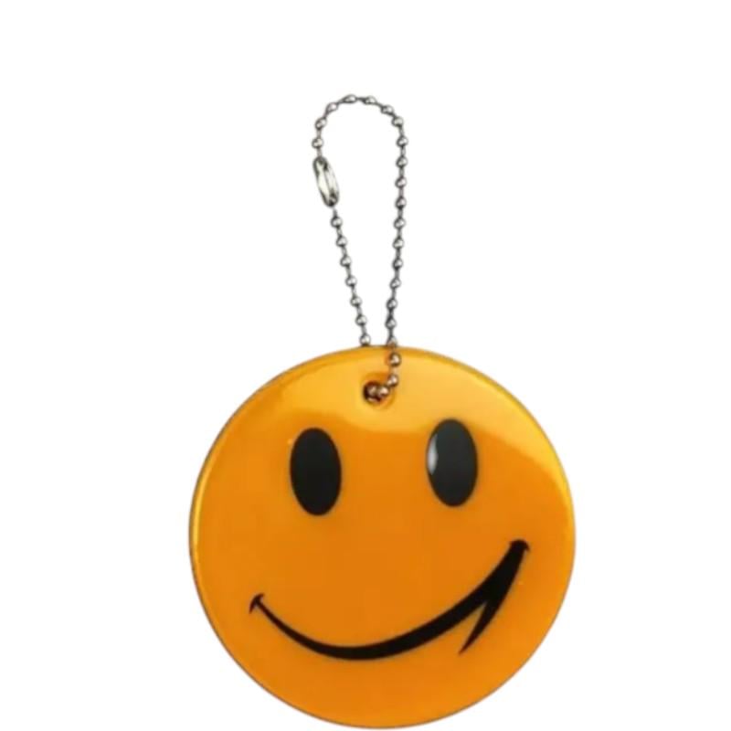 Брелок світловідбиваючий Смайл 65 мм Золотистий (35220/3)