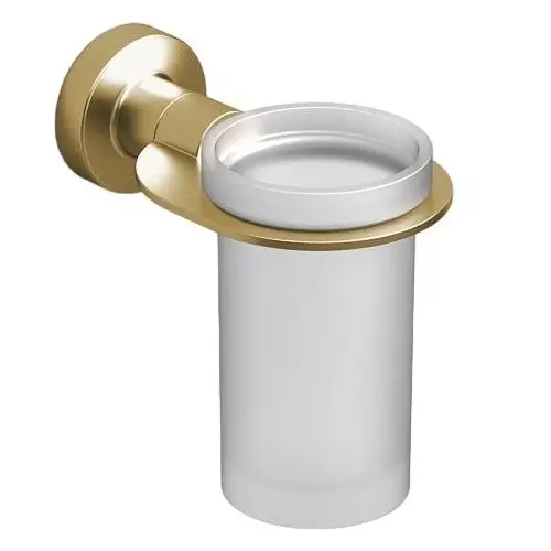 Стакан для зубных щеток Sonia Tecnoproject Brushed Gold 79х127х122 мм Золотой матовый (183517)