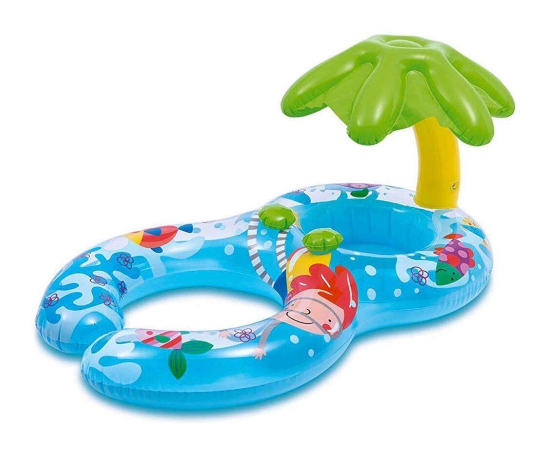 Надувной плит Intex 117х75 см Голубой (6252)