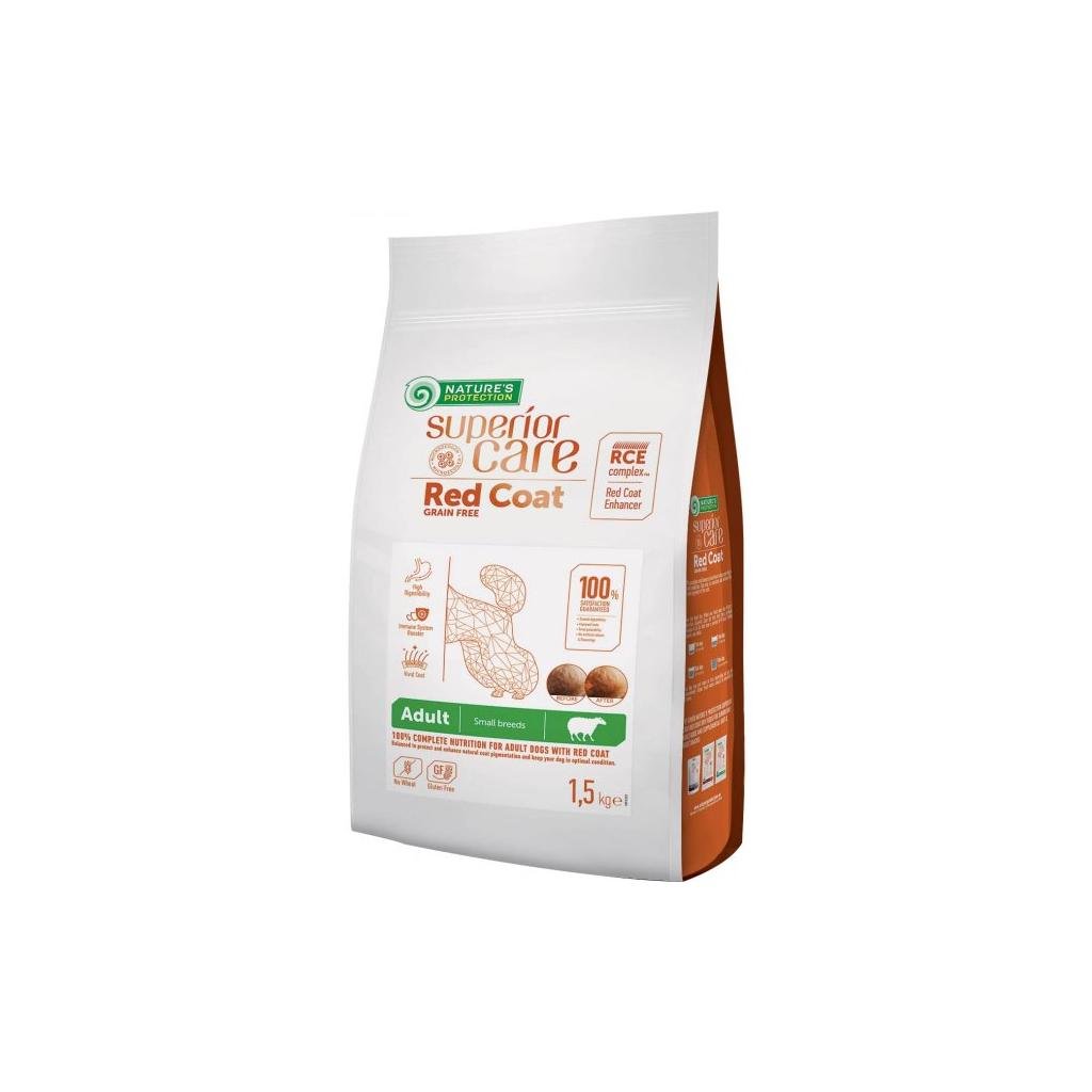 Корм для собак сухий Nature's Protection SC Red Coat Grain with Lamb для малюків з рудою вовною 1,5 кг