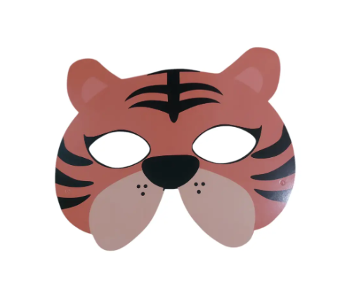 Маска детская Тигр картон One size Разноцветный (140507)