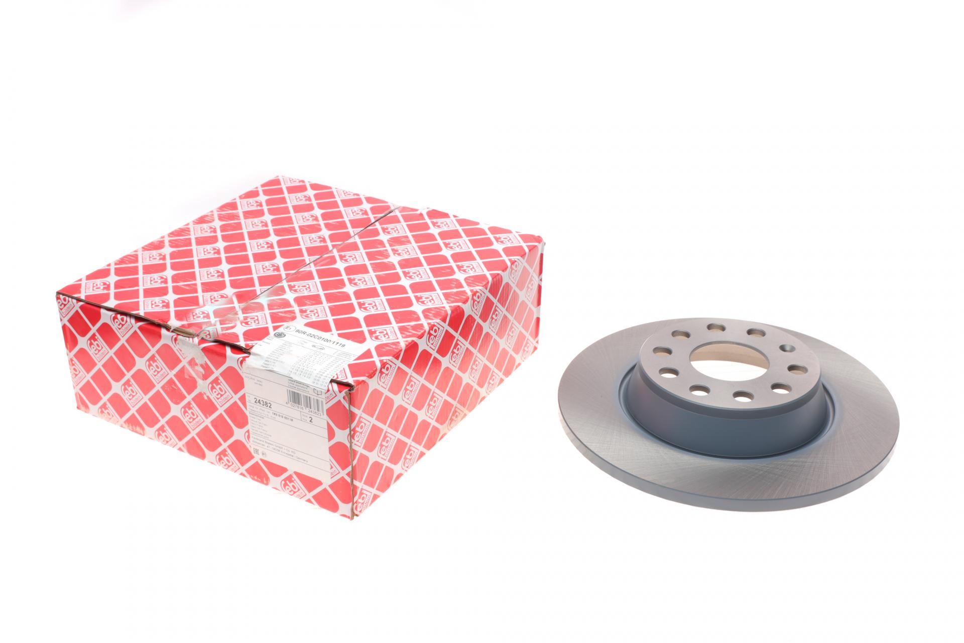 Диск тормозной задний FEBI BILSTEIN для Audi A3/VW Golf/Passat 04-14 286x12 мм (24382)