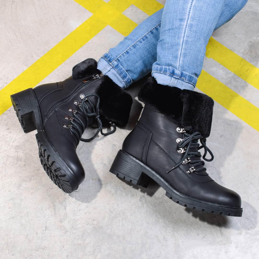 Ботинки женские зимние на шнуровке 324354 р. 38 24 см