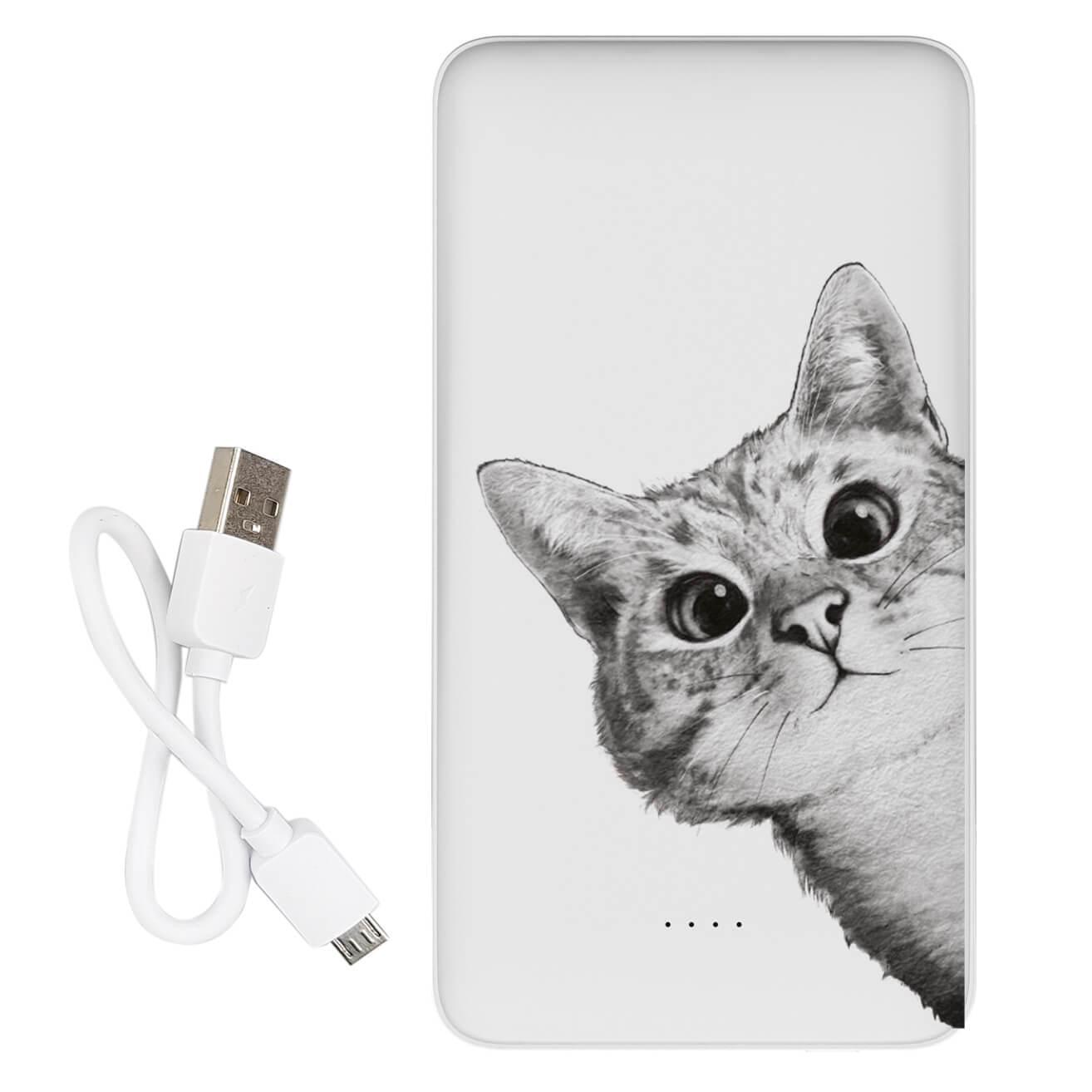 Повербанк с принтом Эй, Кот 10000 mAh