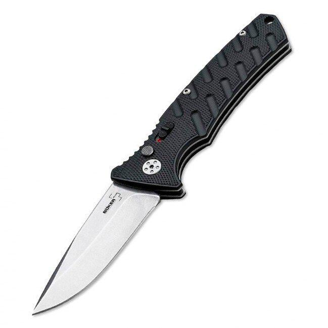 Ніж складаний Boker Plus Strike Auto AUS-8 Button Lock Black (01BO400) Ніж складаний Boker Plus Strike Auto AUS-8 Button Lock Black (01BO400)