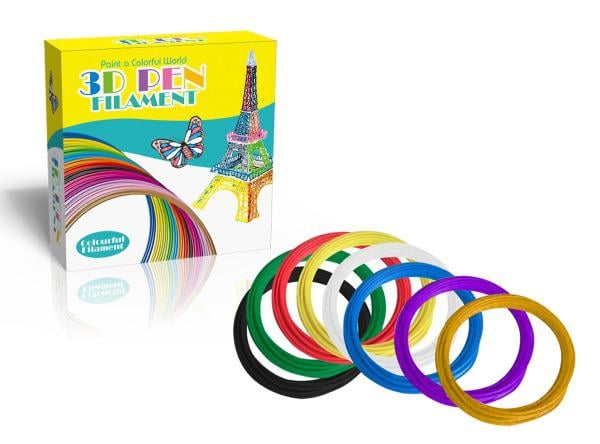 Філамент PCL 9900-PCL 5 кольорів по 2 м 1,75 мм