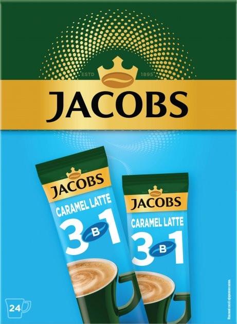 Кофе 3в1 Jacob's Caramel Latte 24 стика по 12,5 г