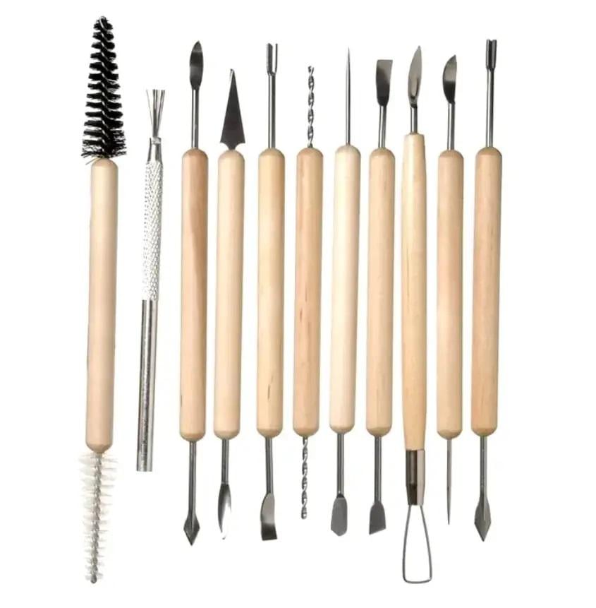 Набор инструментов для лепки и гончарства 11 предметов (609305) Набор инструментов для лепки и гончарства 11 предметов (609305)