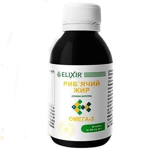 Жирная кислота Омега 3 Elixir Рыбий жир 60 капс. (27260454)
