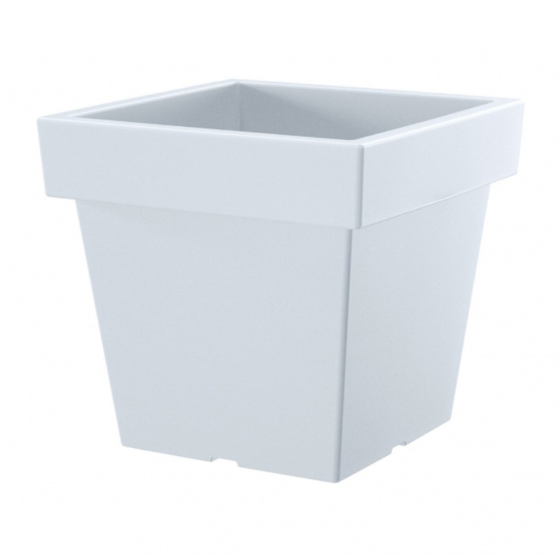Горшок для цветов Prosperplast Lofly квадратный Н-22 см Белый (70718-449)