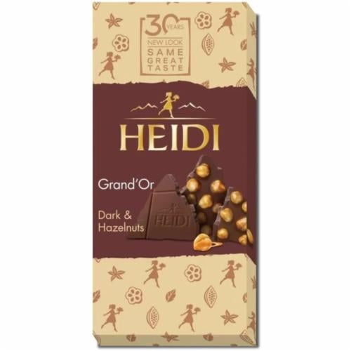 Шоколад черный Heidi Grand`Or Dark&Hazelnuts 100 г (38268050)