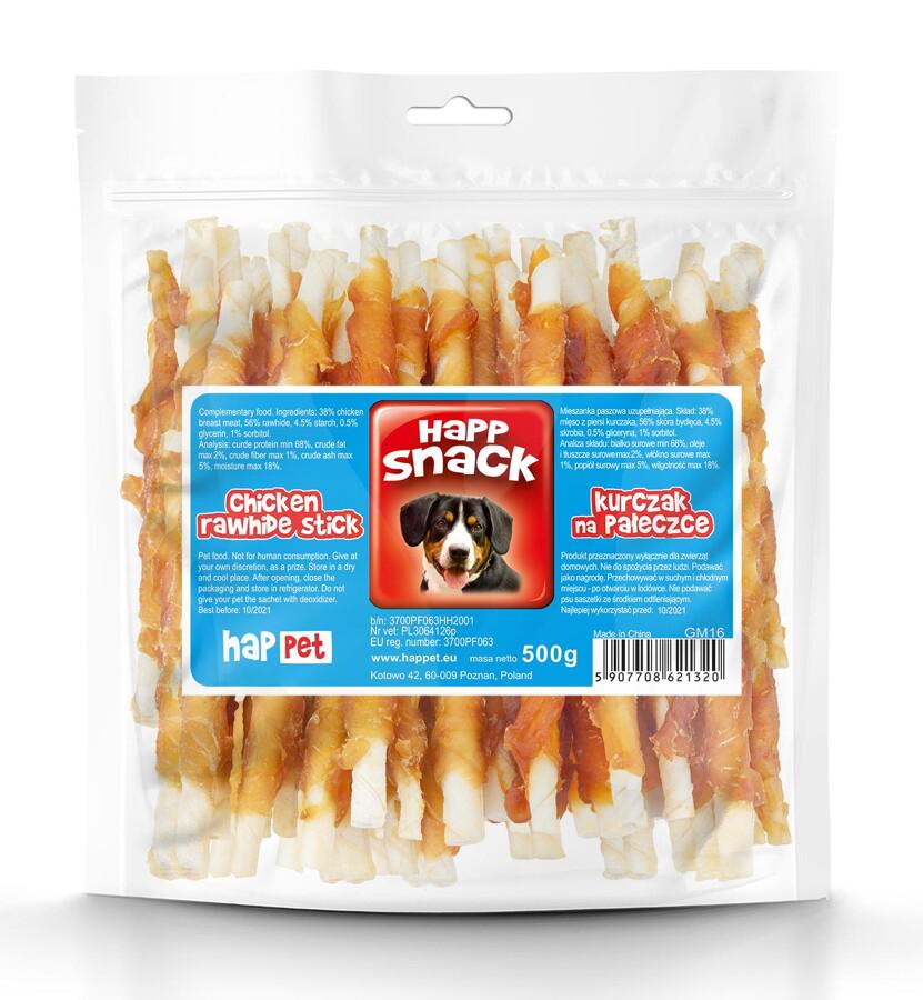 Мясо курицы на кальцинированной кости Happet Snack лакомство для собак 500 г 13 см (GM16 5907708621320)