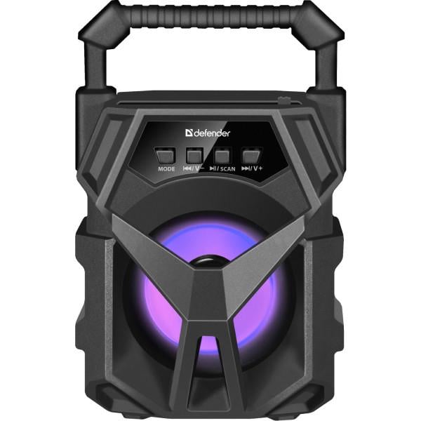 Колонка портативна Defender G98 5 Вт Bluetooth 5.0 FM USB TF AUX з підсвіткою Чорний (640163)