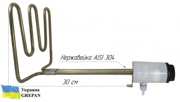 Кипятильник с терморегулятором GREPAN №3 2000W 220V 300x200 мм (kipyat003) - фото 5