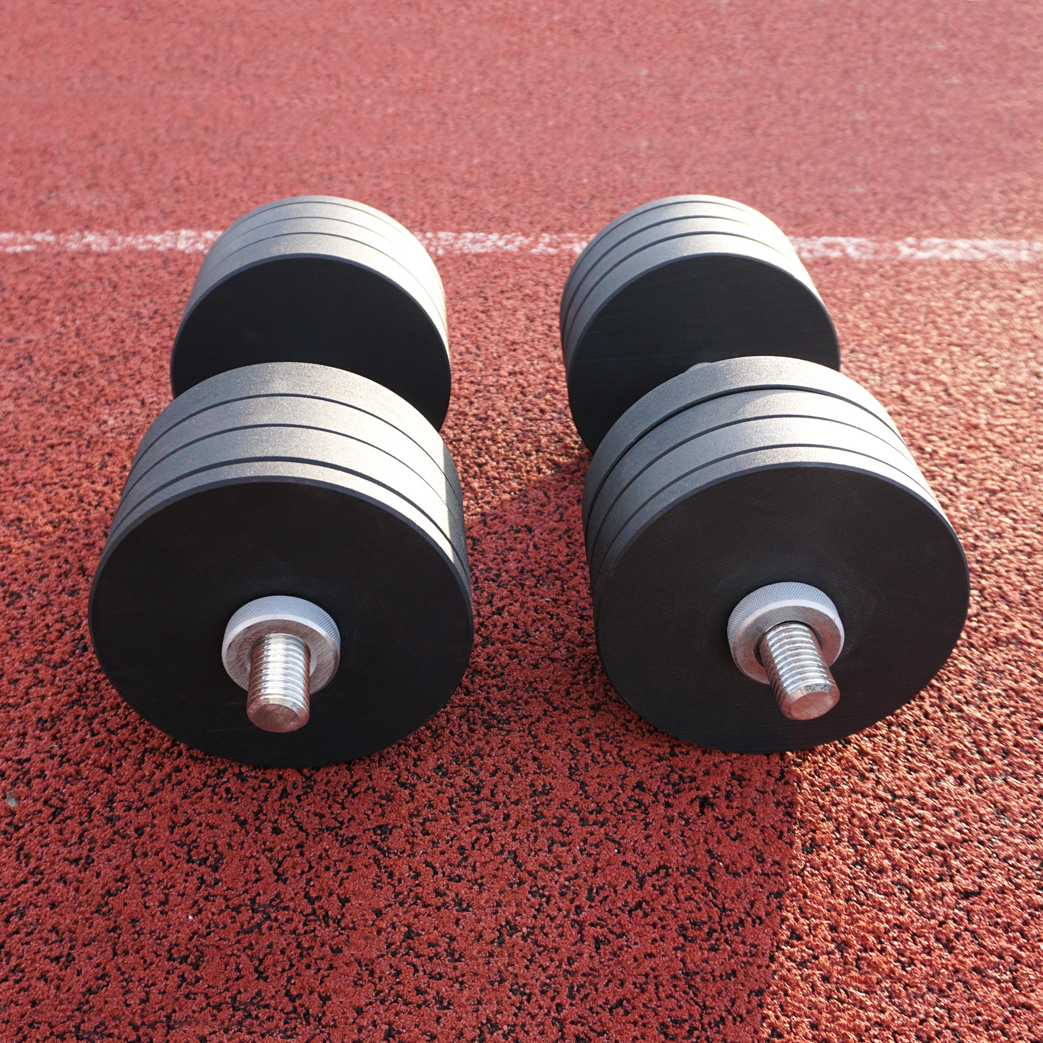 Гантелі набірні ТокГанМал-00232 металеві з покриттям 64 кг - фото 3