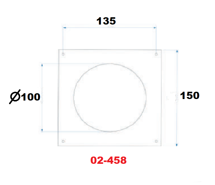 Накладка настінна АirRoxy 150х150 мм d 100 мм 2 шт. (02-458) - фото 2 Накладка настінна АirRoxy 150х150 мм d 100 мм 2 шт. (02-458) - фото 2