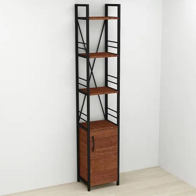 Етажерка Ferrum-decor Конект 4/34 з тумбою ДСП 179x34x28 см Чорний/Венге (FRD-105537) - фото 3 Етажерка Ferrum-decor Конект 4/34 з тумбою ДСП 179x34x28 см Чорний/Венге (FRD-105537) - фото 3