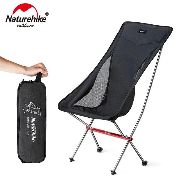 Крісло складне Naturehike YL06 Backrest Chair NH18Y060-Z Black (6927595733608) - фото 2