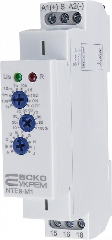 Реле времени многофункциональное Аско NTE9-M1 16А 12-240В AC/DC 1с-10 дней (A0010240005) - фото 3