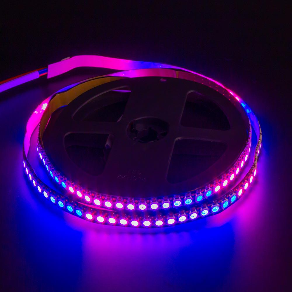 Светодиодная лента SMD5050 WS2812B адресная AVT 5 V 144 LED/м IP120 5 м