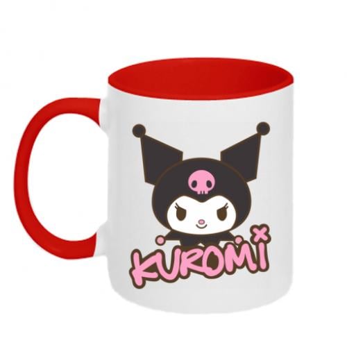Чашка двухцветная Kuromi Sanrio 320 мл Красно-белый (13170933-18-183976)