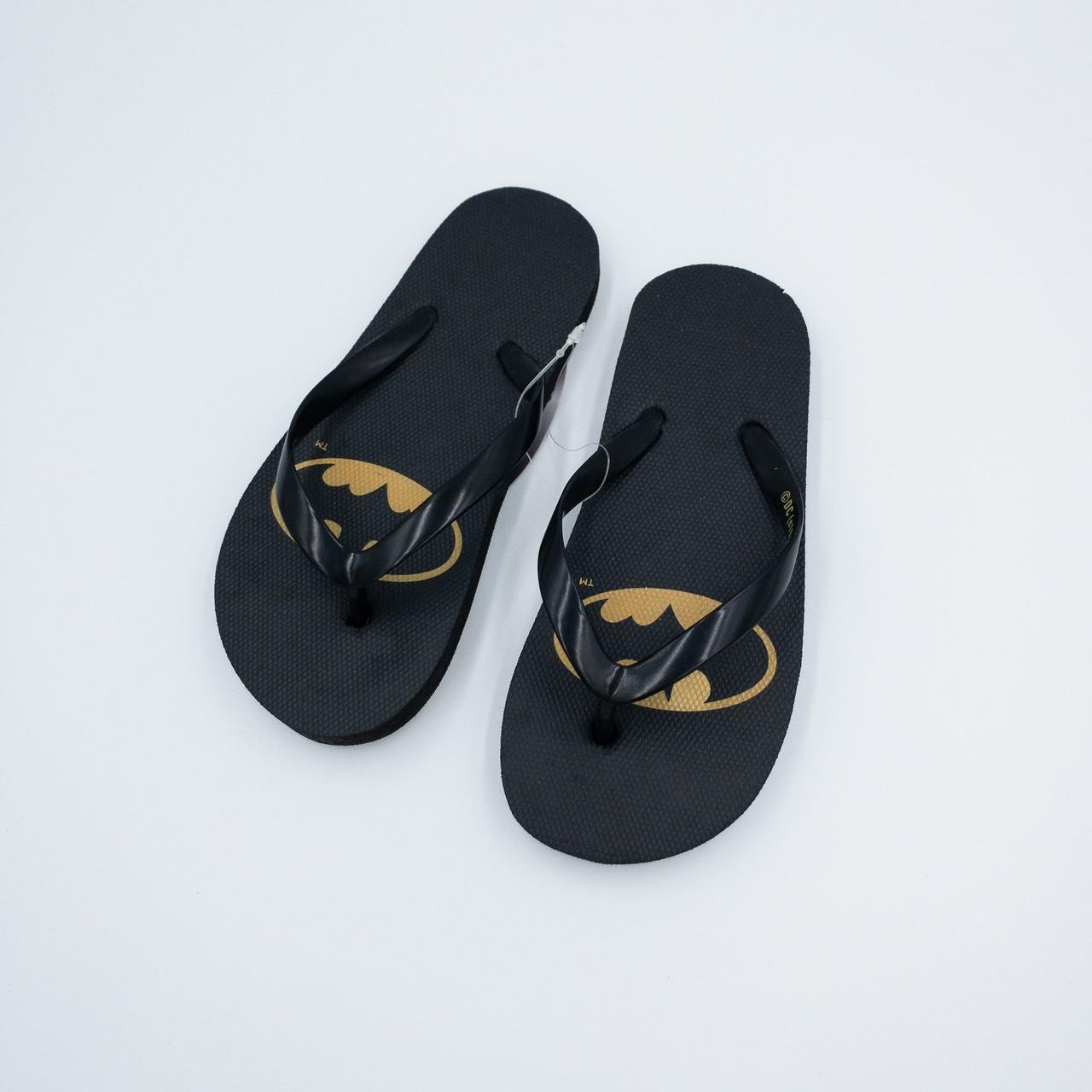 Вьетнамки для мальчика Batman р. 28-29 Черный (4338) - фото 1 Вьетнамки для мальчика Batman р. 28-29 Черный (4338) - фото 1