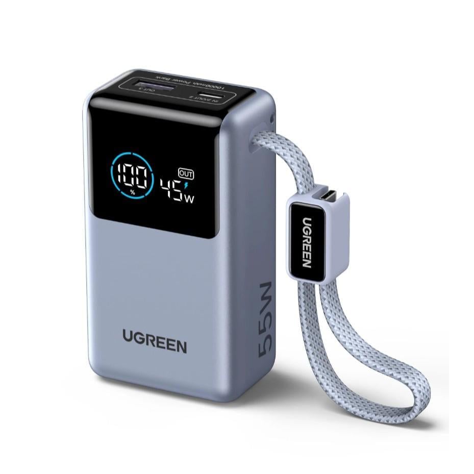 Повербанк 55W UGREEN 10000mAh PB727 з екраном і кабелем (35888557)