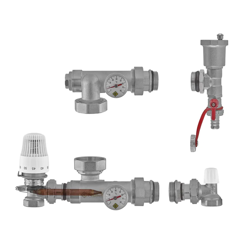 Смесительный узел для коллекторов Nolf NF.2005 3/4" с левым подключением без насоса угловой (NF3013) Смесительный узел для коллекторов Nolf NF.2005 3/4" с левым подключением без насоса угловой (NF3013)
